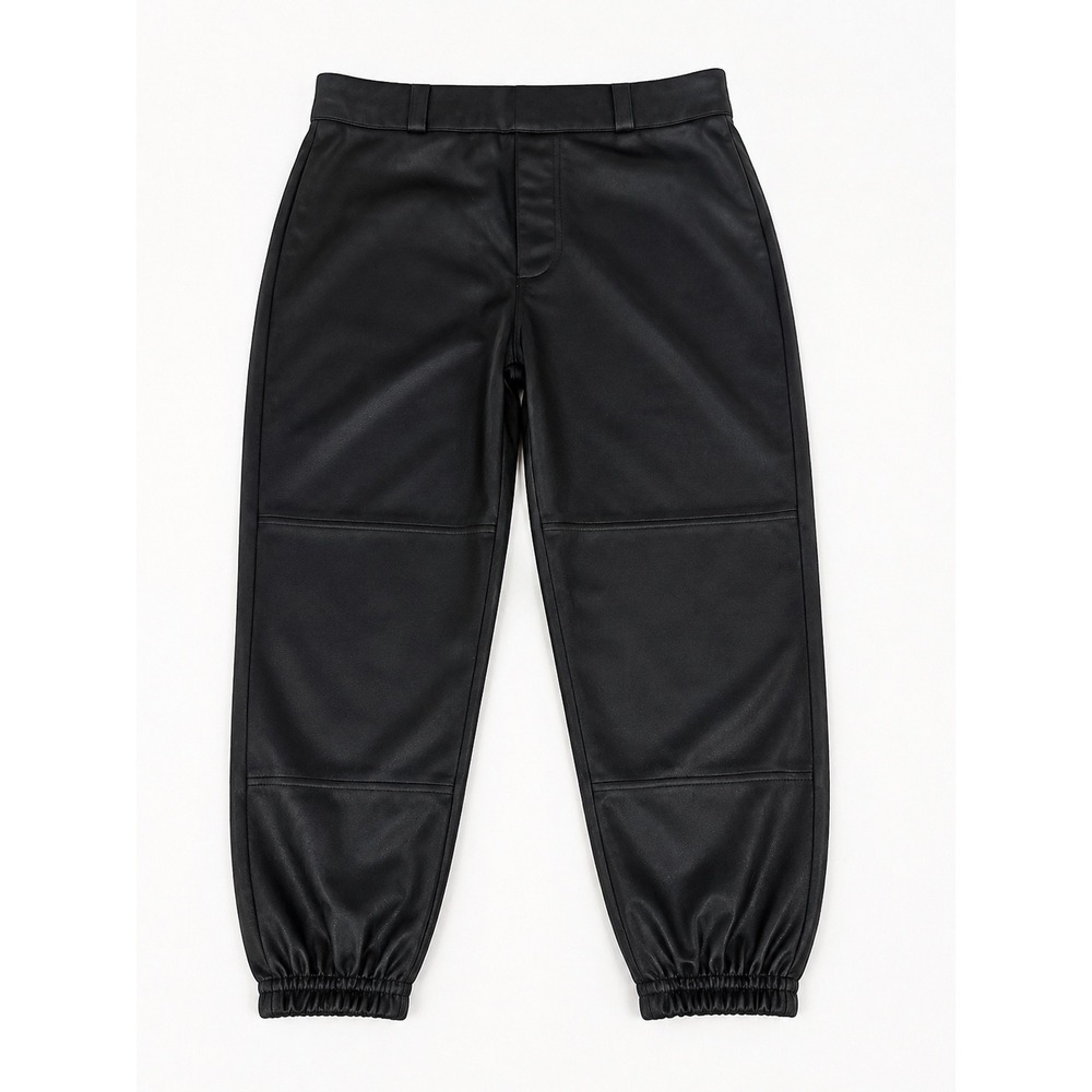 NWT Easton Youth Large Black Pull Up Baseball Pants Elastic Cuff Travel Ball